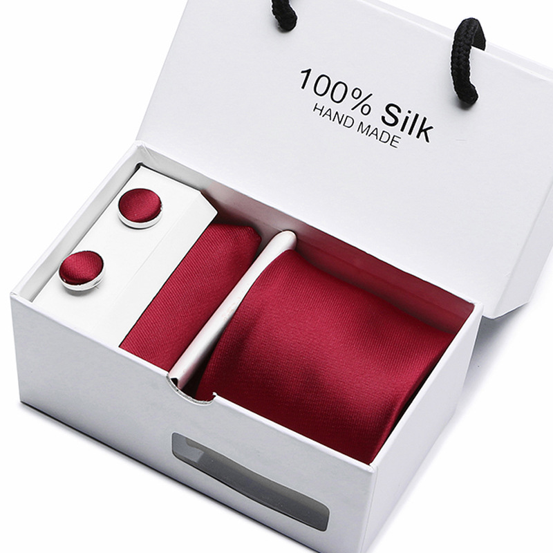 Men&#039;s Tie Spot Gift Box 5-Piece Set Team Necktie Business Formal Wear Wedding Tie Factory necktie