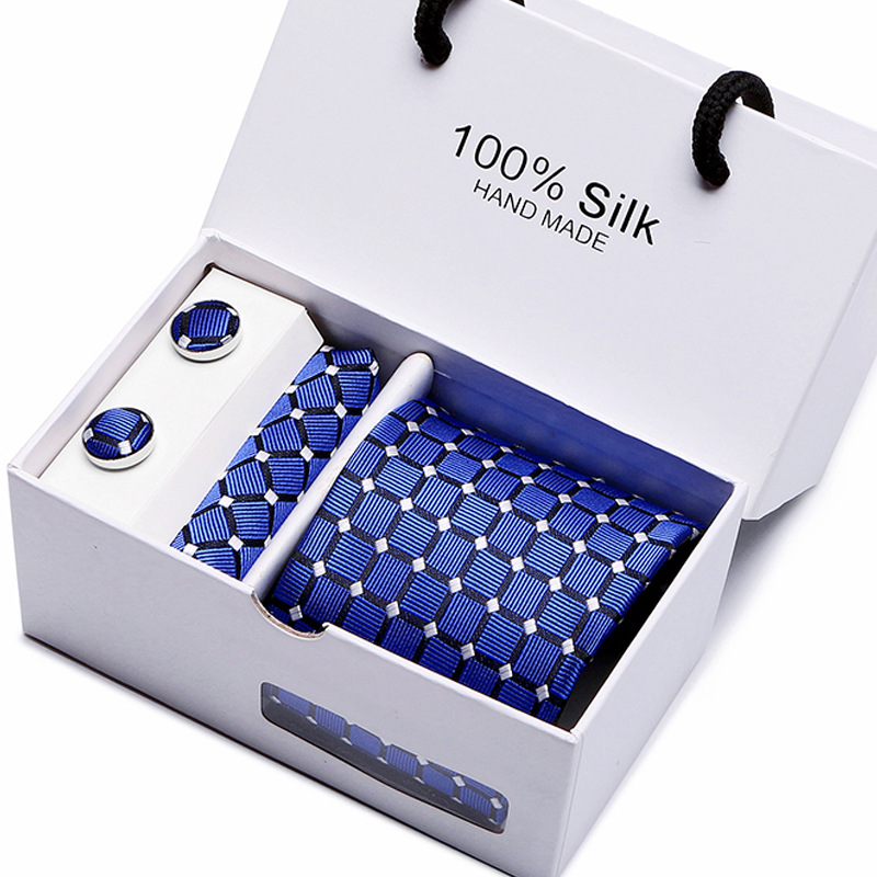 Men&#039;s Tie Spot Gift Box 5-Piece Set Team Necktie Business Formal Wear Wedding Tie Factory necktie
