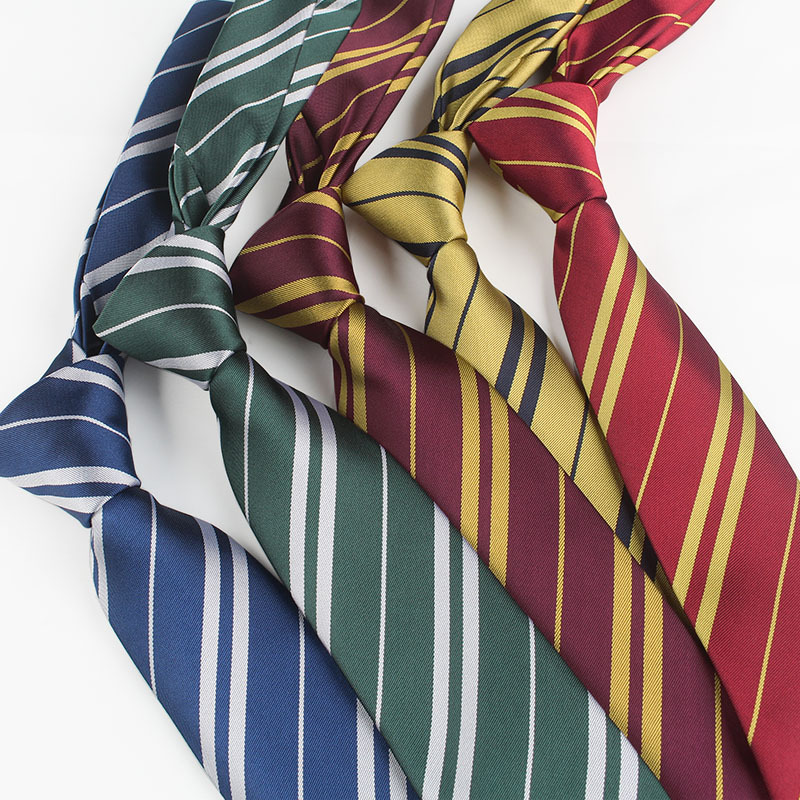 Harry Potter Genuine Silk Striped Tie Cosplay necktie