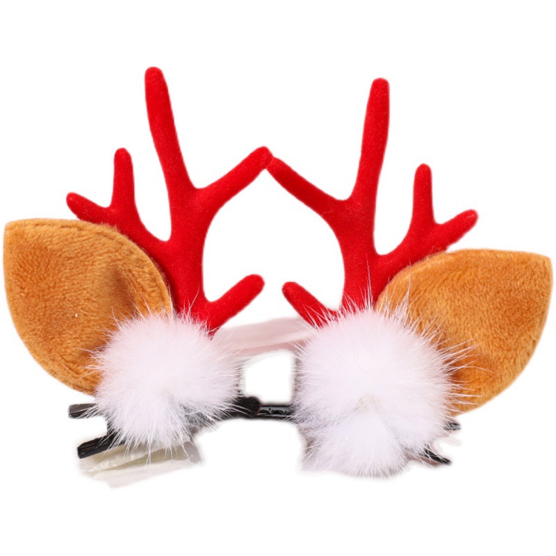  Barrettes Fairy Barrettes Cute Hair Ball Duckbilled Hair Accessories Christmas Ornaments Small Gift Ball Hairpin