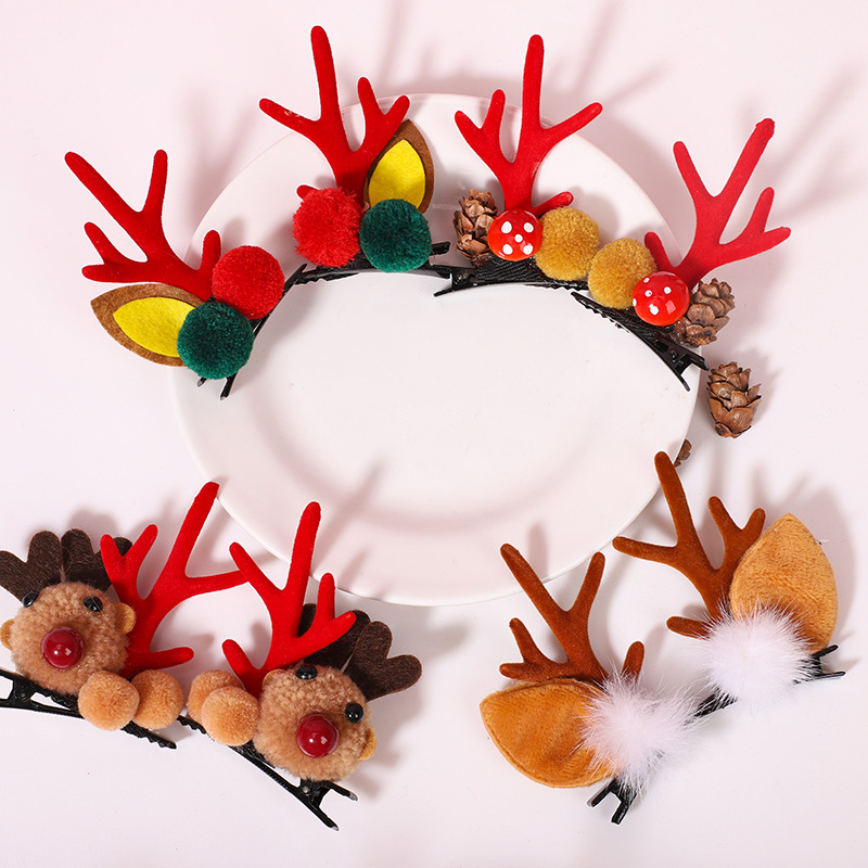  Barrettes Fairy Barrettes Cute Hair Ball Duckbilled Hair Accessories Christmas Ornaments Small Gift Ball Hairpin
