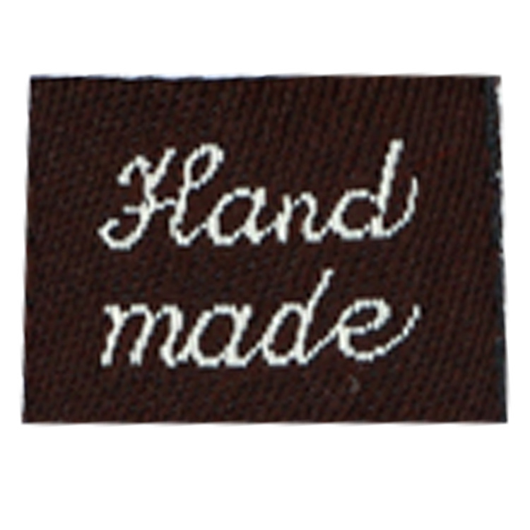 In Stock Handmade Labeling Head Buckle Hair Band Dedicated Handmade Cloth Label Custom Embroidery Trademark