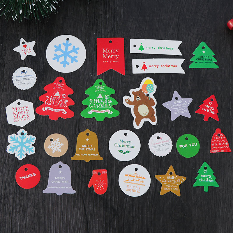 Factory Direct Sales Clothing Accessories Trademark Cotton String Tag White Paper Card Spot Custom Custom Processing Wholesale