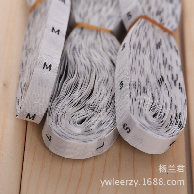 Leer trademark quality woven scale code woven label tag