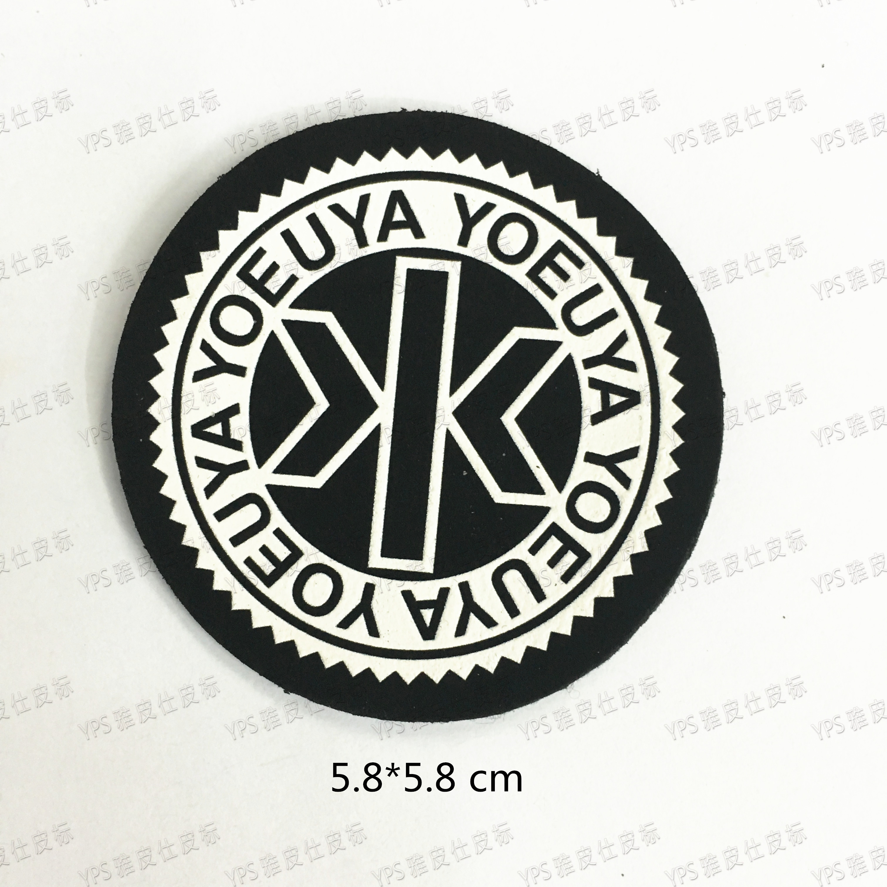 Clothing Accessories Water Label Cloth with Glue Decorative Labeling Decorative Accessories Leather Label Trademark Factory Direct Sales Sample Customization