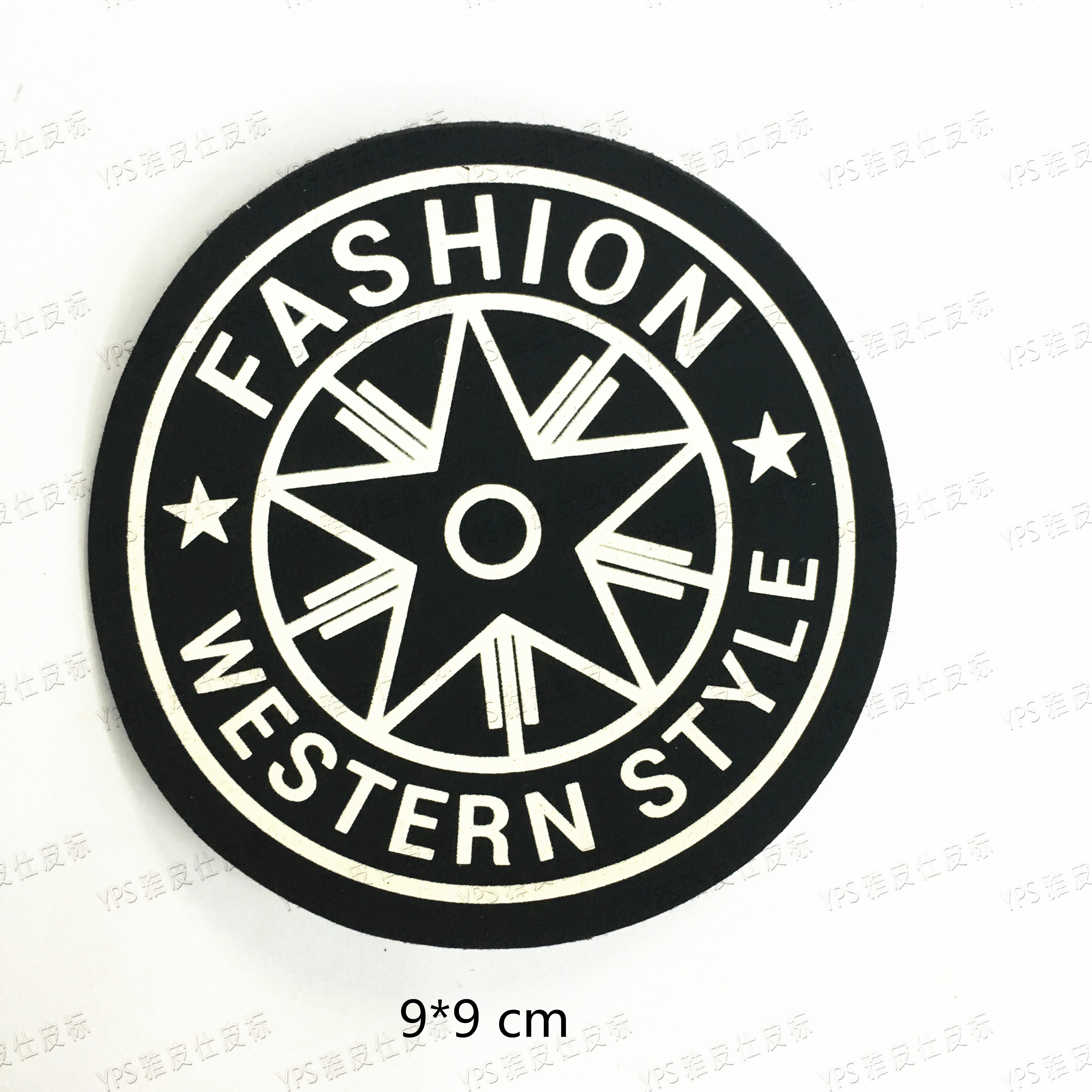 Clothing Accessories Water Label Cloth with Glue Decorative Labeling Decorative Accessories Leather Label Trademark Factory Direct Sales Sample Customization