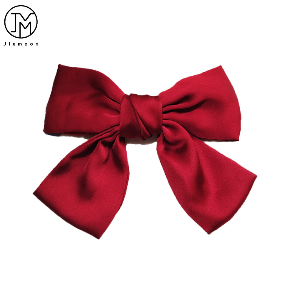 Accessories Red Big Bow Hairpin Lolita Spring Clip Cute Japanese Style Headdress Back Head Head Clip Bowknot Hairpin 