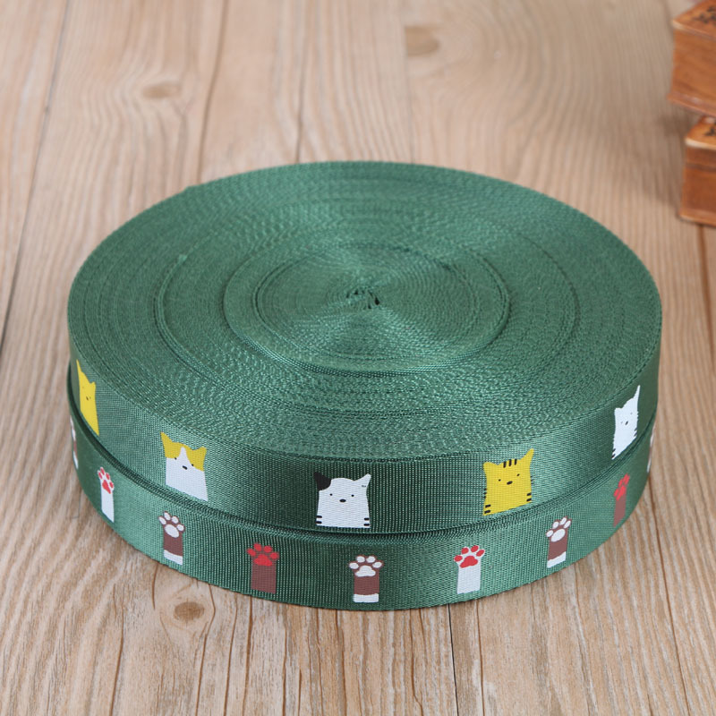 Imitation nylon letter ribbon printing ribbon printing ribbon manufacturer nylon ribbon 2.5cm belt.
