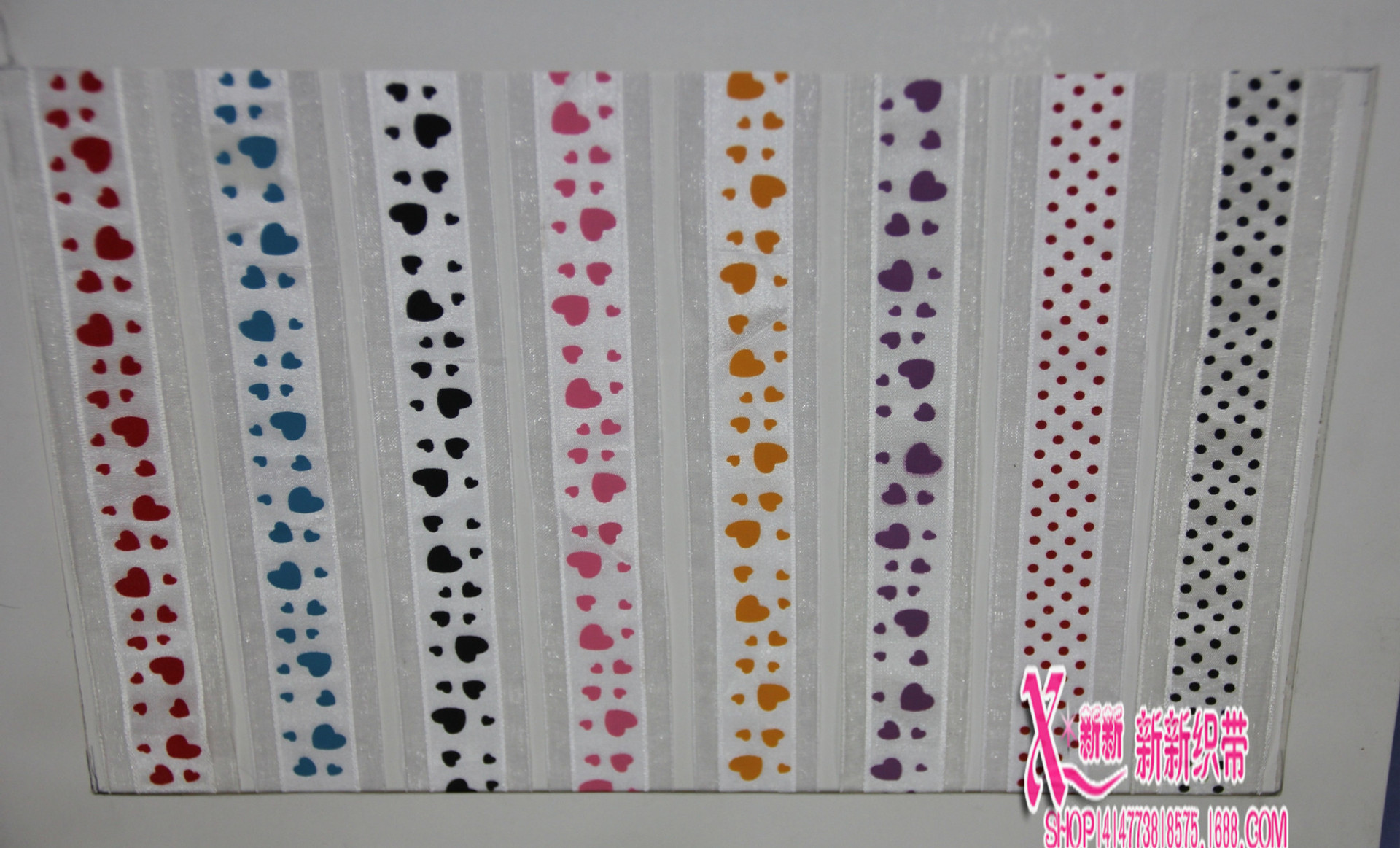 Factory Direct Sales Printing Ribbon Professional Color Card Color Matching Dacron Ribbon Wedding Ribbon Wholesale Handmade DIY