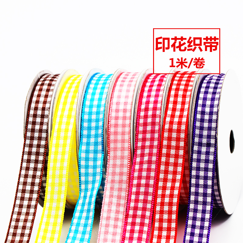 Spot supply 1.2cm wide printing ribbon polyester belt Roman Tam toy gift hair decoration