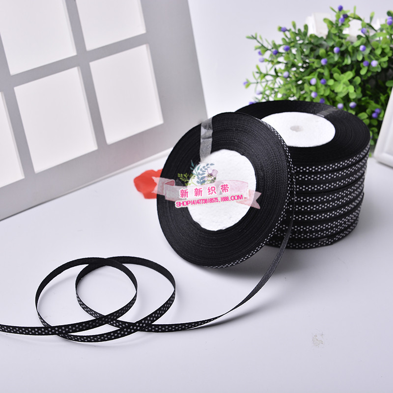 Color 2-Point Printing Ribbon Polyester Belt Ribbon Wedding Holiday Decoration Clothing Headdress Accessories Factory Wholesale