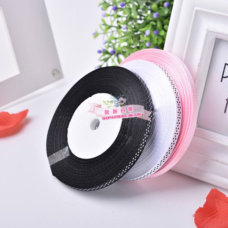 Color 2-Point Printing Ribbon Polyester Belt Ribbon Wedding Holiday Decoration Clothing Headdress Accessories Factory Wholesale
