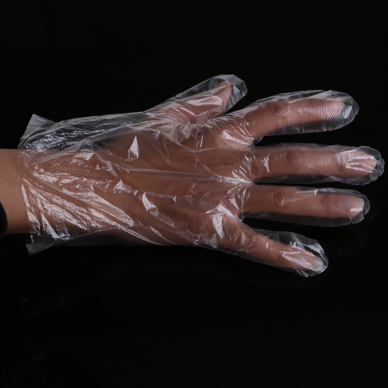 Disposable PE transparent plastic food glove