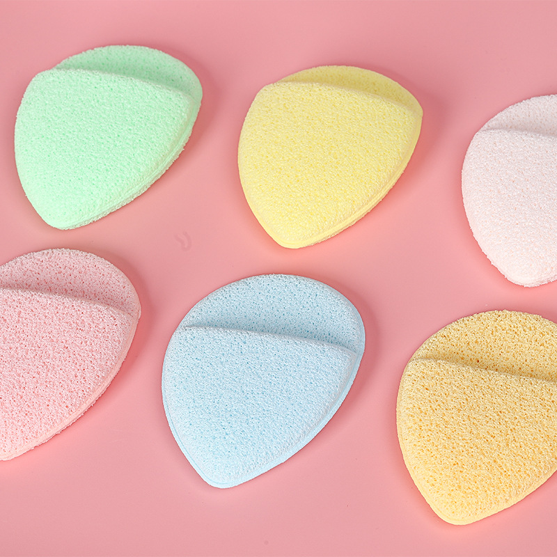 Drop Glove Flat Powder Puff Facial Cleaning Puff Wet and Dry Cleaning Puff Makeup Removing Powder Puff Customizable