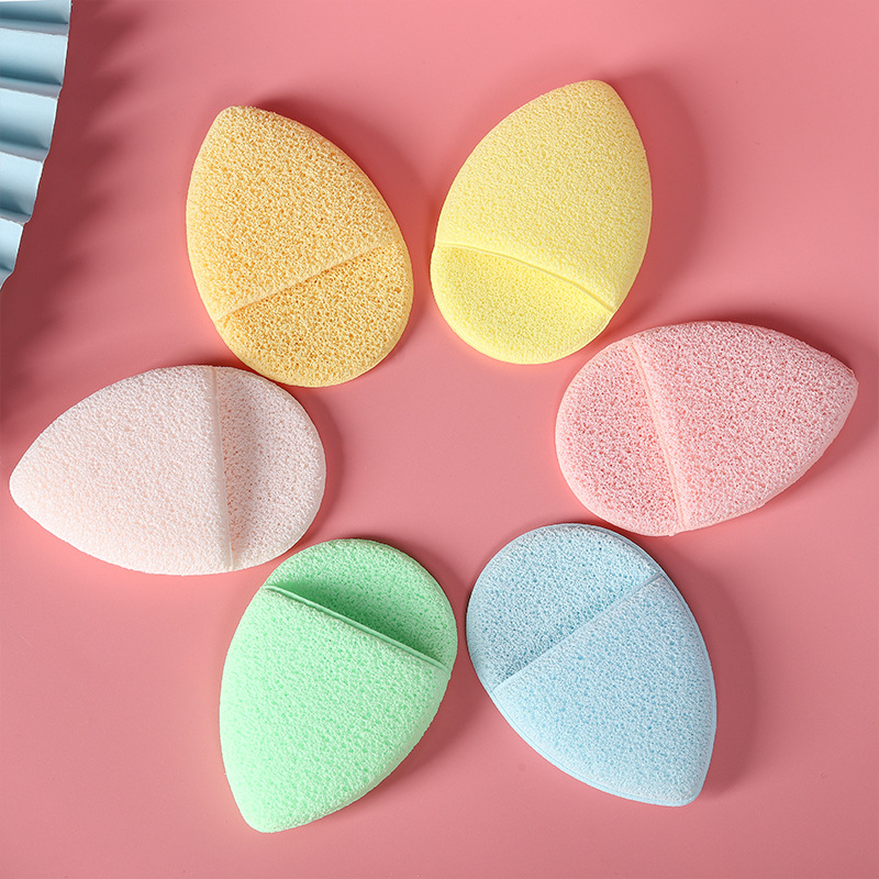 Drop Glove Flat Powder Puff Facial Cleaning Puff Wet and Dry Cleaning Puff Makeup Removing Powder Puff Customizable