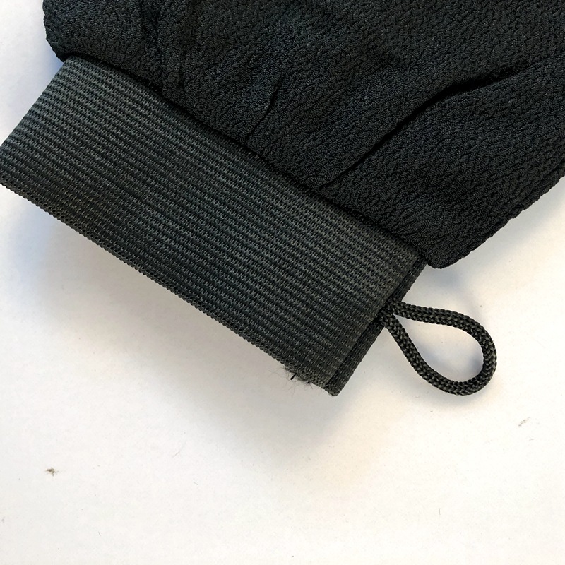 Black Monolayer Artificial Fiber Bath Gloves Rub Dead Skin Exfoliating Massage Bath Gloves Bath Scrub Glove Wipe