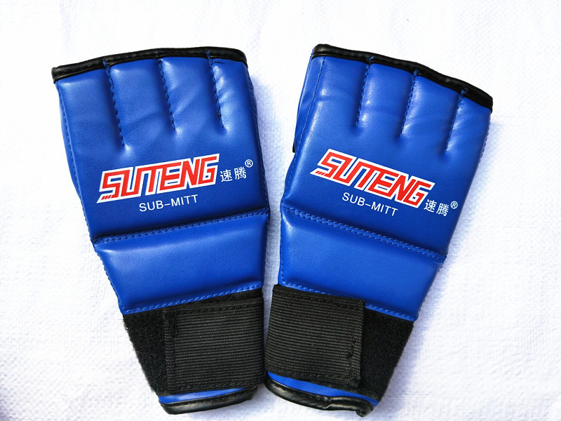 Sagitar Finger Boxing Glove Sandbag Half Finger Open Finger Boxing Gloves Palm Breathable Five Finger Fight Sanda Leather Finger