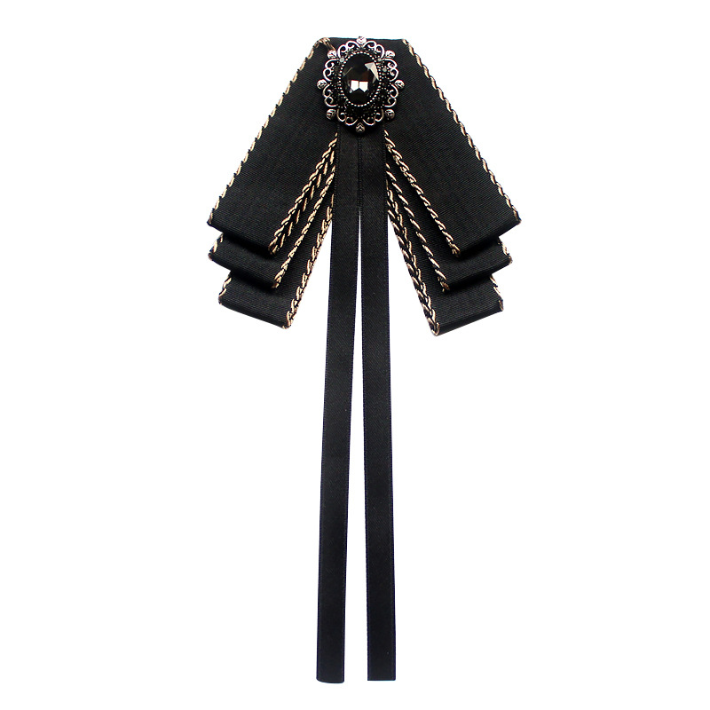 Bow Tie Women&#039;s JK Uniform Bow Tie All-Match Black and White Ribbon Bowknot Tie Multiple Specifications Bowknot Tie