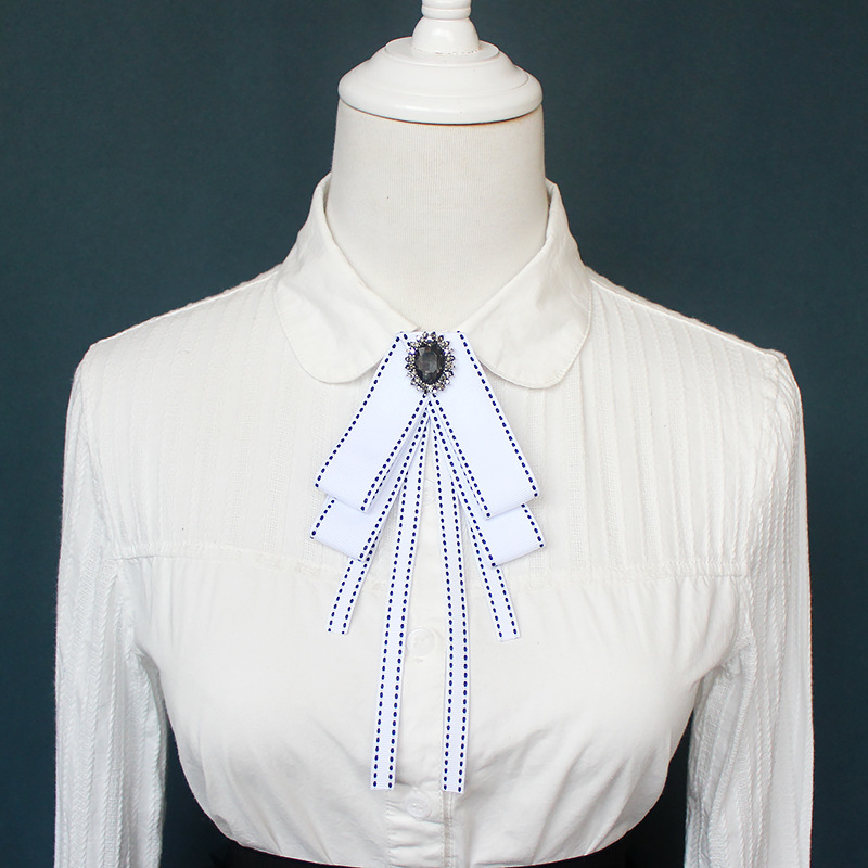 Bow Tie Women&#039;s JK Uniform Bow Tie All-Match Black and White Ribbon Bowknot Tie Multiple Specifications Bowknot Tie
