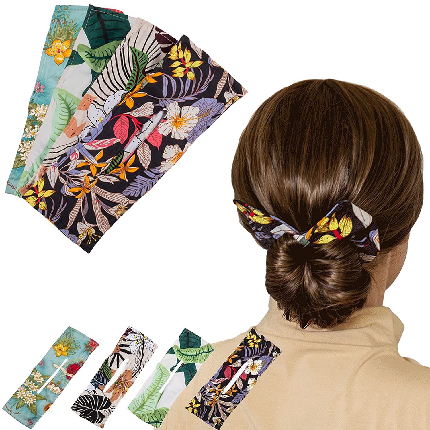 Rotating Hair Band Deft Bun Bow Twist Hair Band Bowknot Tie