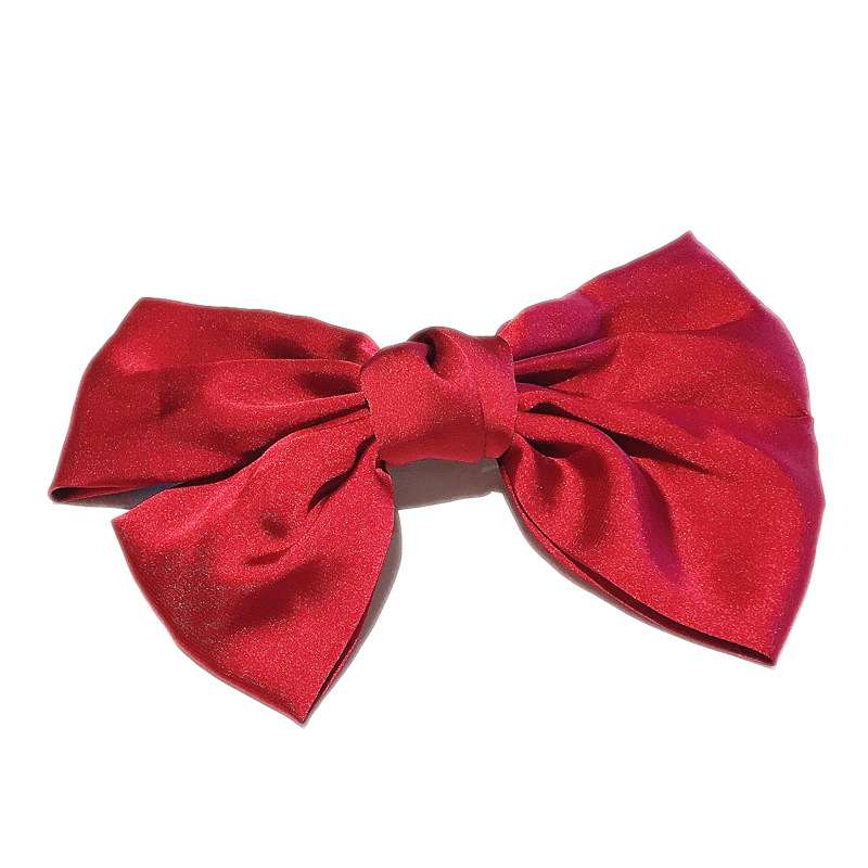 Korean Net Red Big Bow Barrettes Spring Clip Hair Accessory Back Head Headdress Bowknot Tie