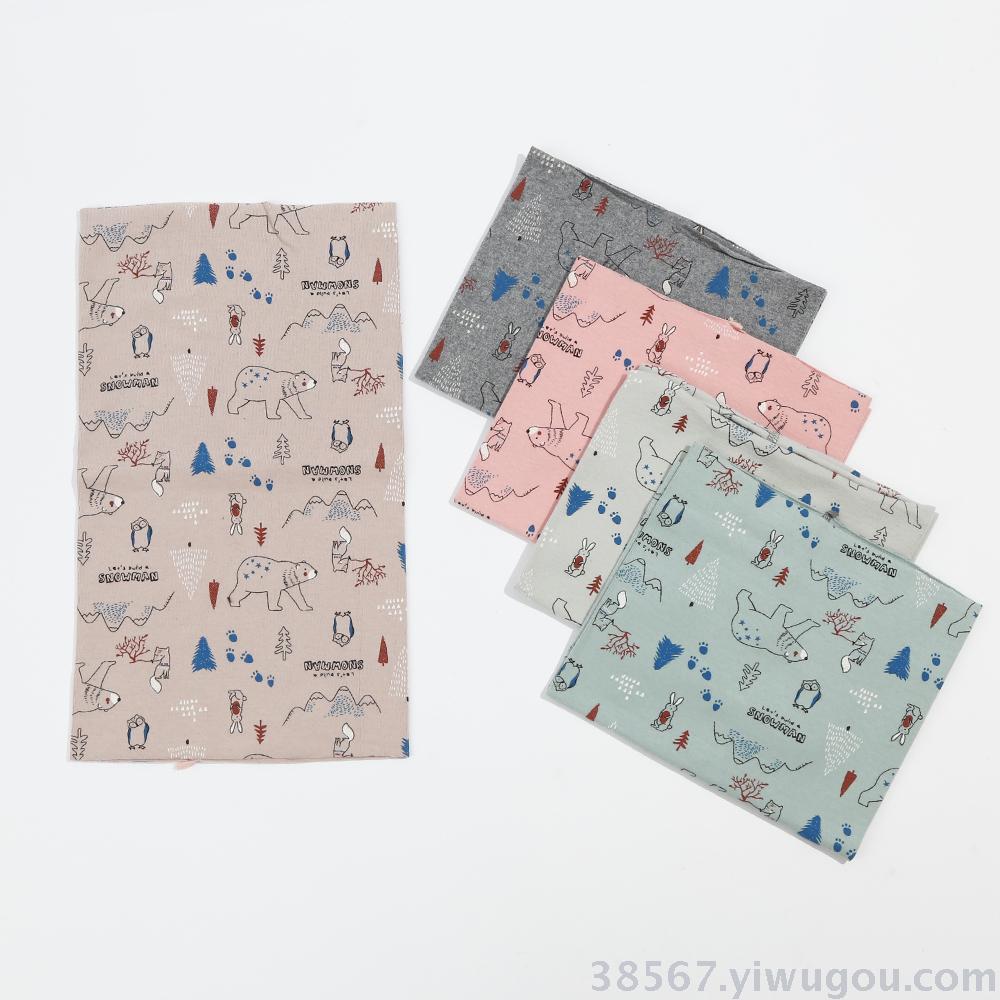 2020 Autumn winter new children&#039;s scarf men and girls 100% cotton wool scarf baby winter warm neck cover