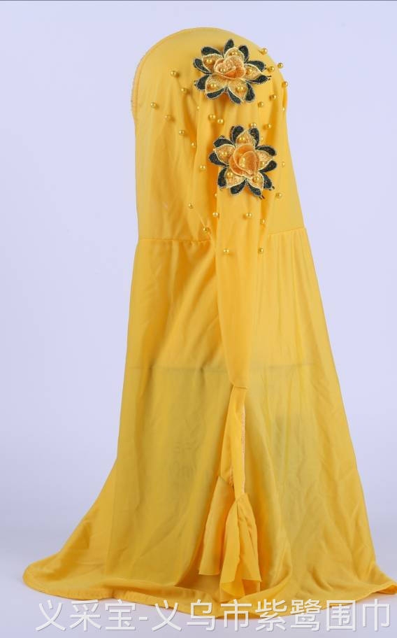 Factory Direct Sales Hot Sale Foreign Trade Malaysia Middle East Africa Scarf Muslim Head Cover Hat Gown