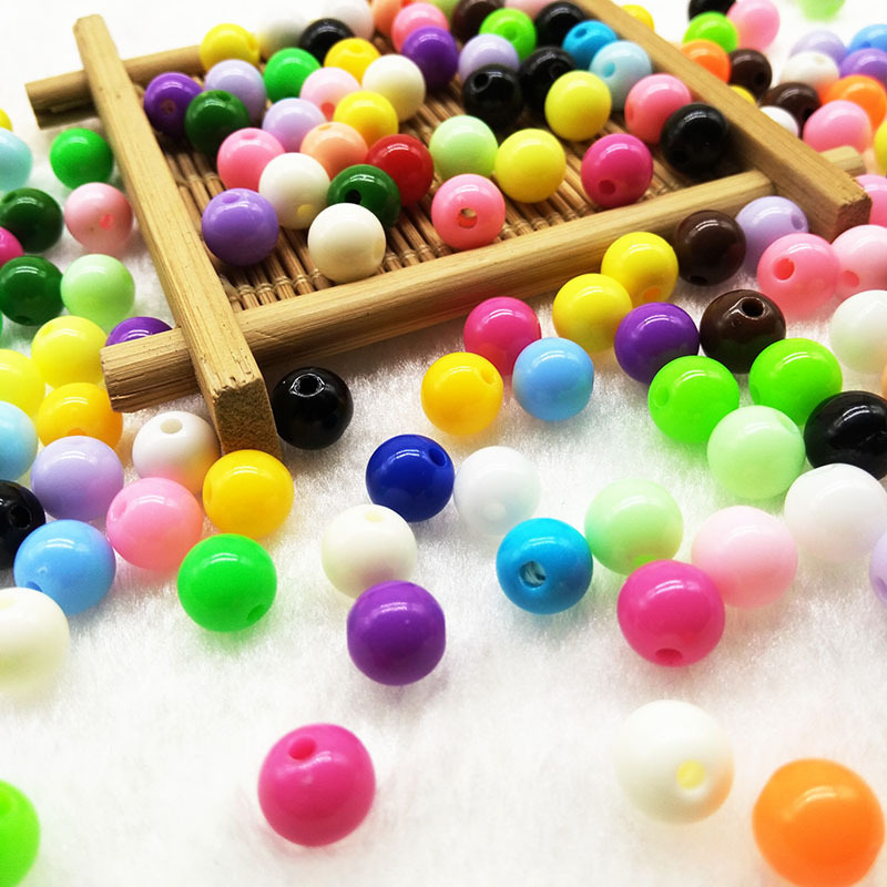 Acrylic Candy Beads DIY Handmade Beaded Material Polished Non-Burr Bead Children&#039;s Bracelet Beads Candy Bead