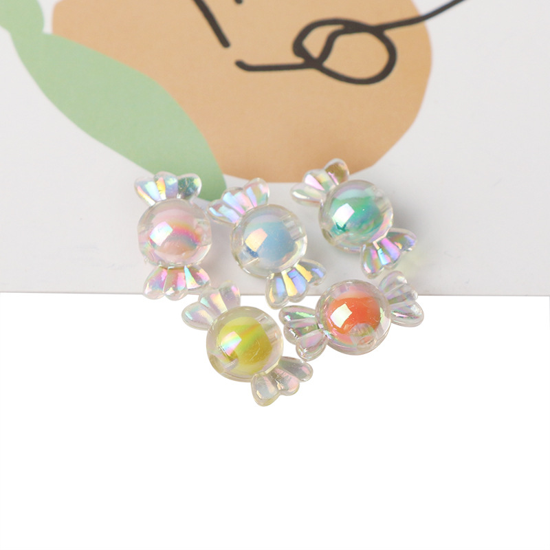 Acrylic Candy Colorful Acrylic Beads Loose Beads Handicraft DIY Material Bracelet Necklace Bracelet Candy Bead