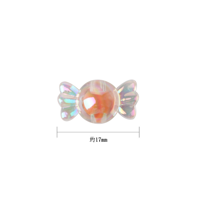 Acrylic Candy Colorful Acrylic Beads Loose Beads Handicraft DIY Material Bracelet Necklace Bracelet Candy Bead