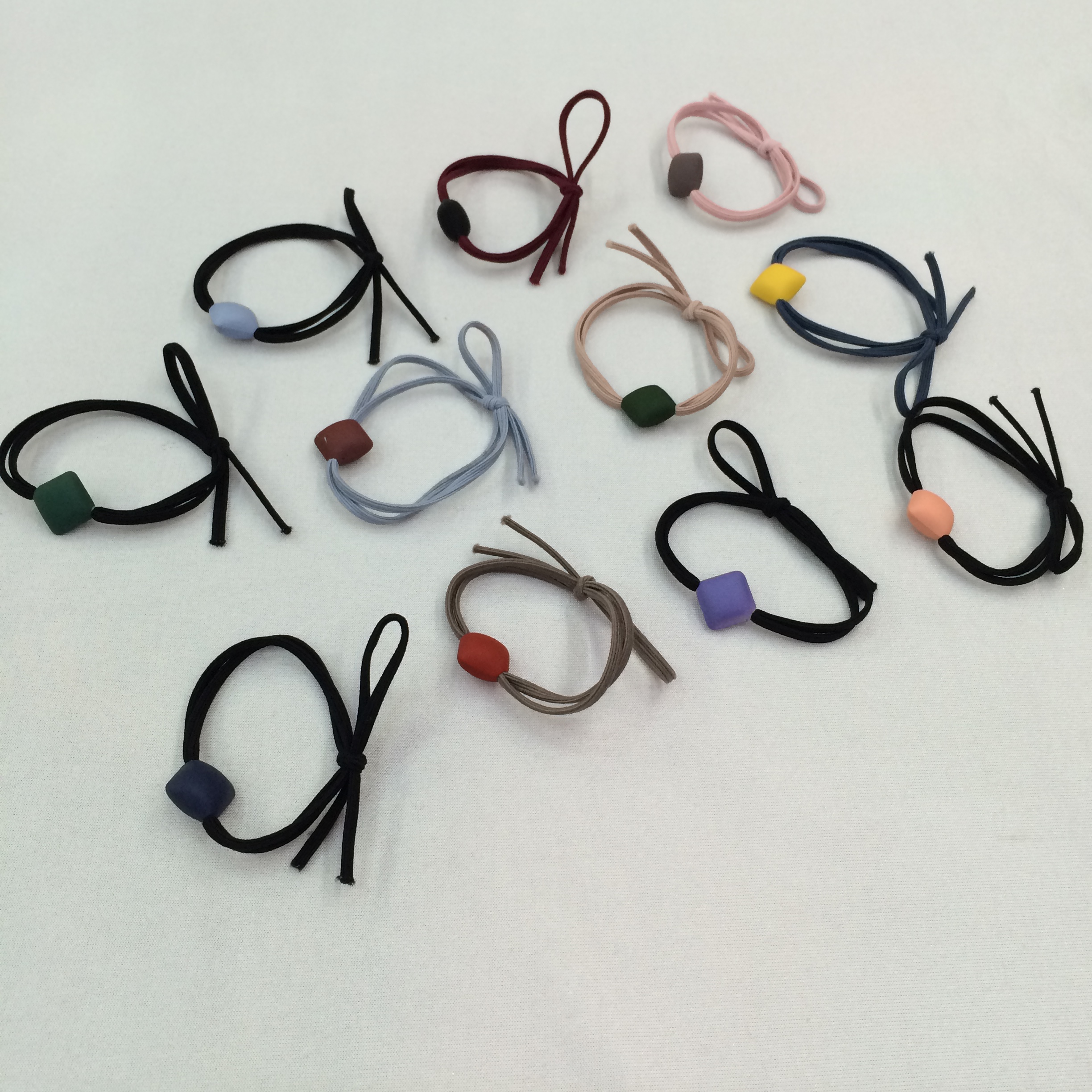 New adult children popular Korean candy bead high elastic rubber band