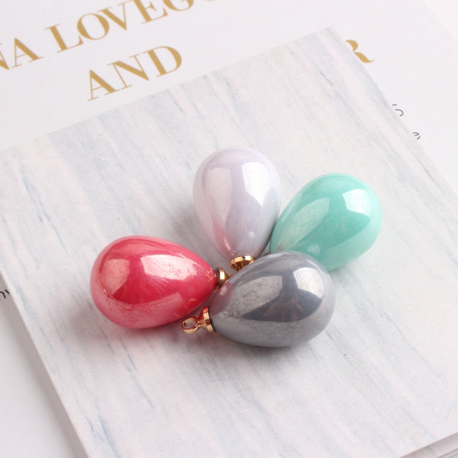 DIY Korean Jewelry Accessories Bracelet Pendant Parts Candy Color Imitation Shell Pearls Candy Bead