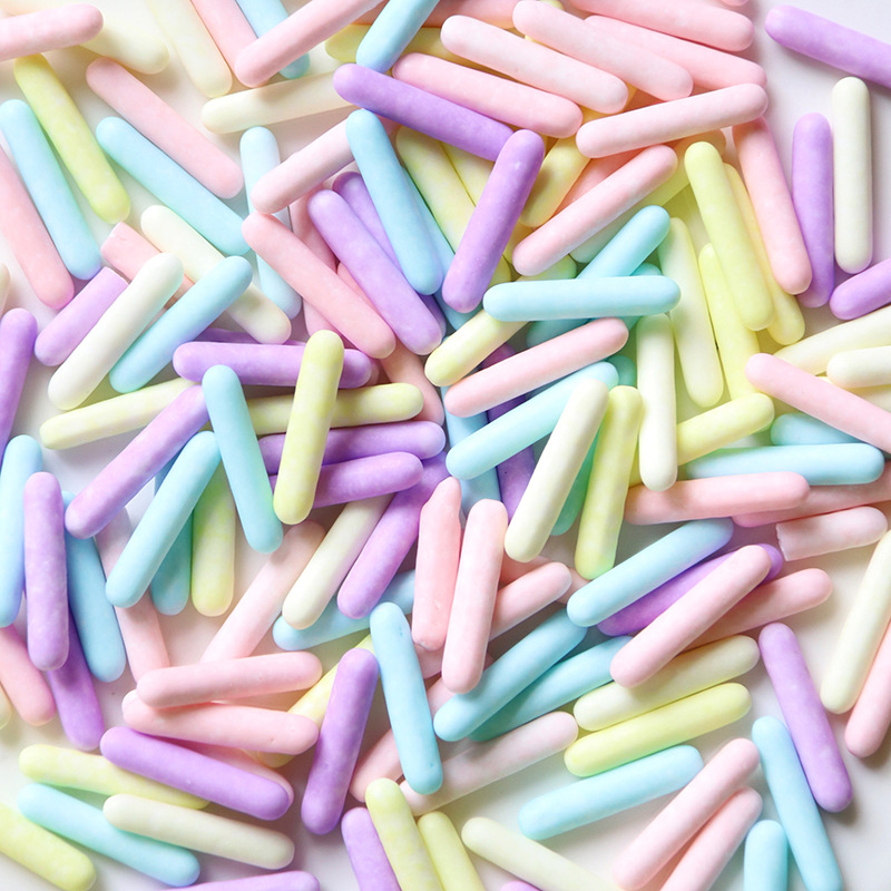 Frosted Macaron Sugar Beads Colored Sugar Needle Stick Baking Birthday Party Cup Candy Bead