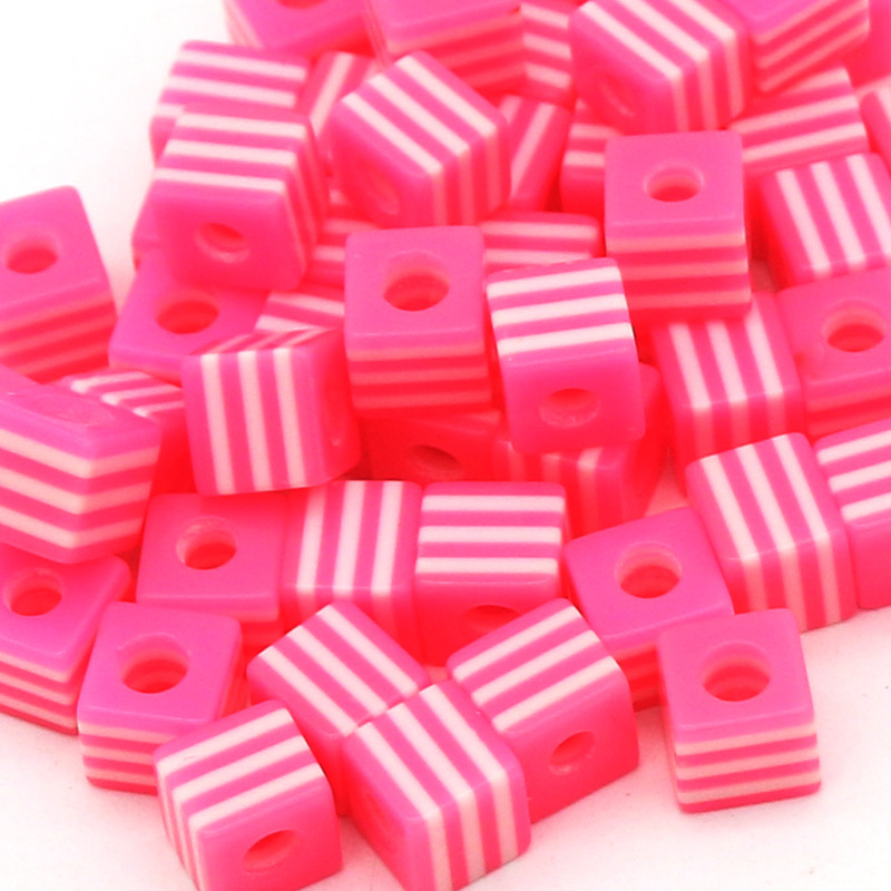 Candy Bead  DIY Ornament Accessories Colorful Perforated Beads Candy Color Scattered Beads Wholesale