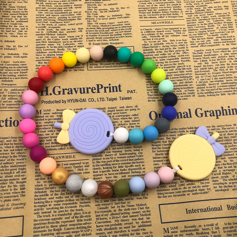 Ornament Silicone Necklace DIY Scattered Beads Fork 12 Mm15mm Food Candy Bead