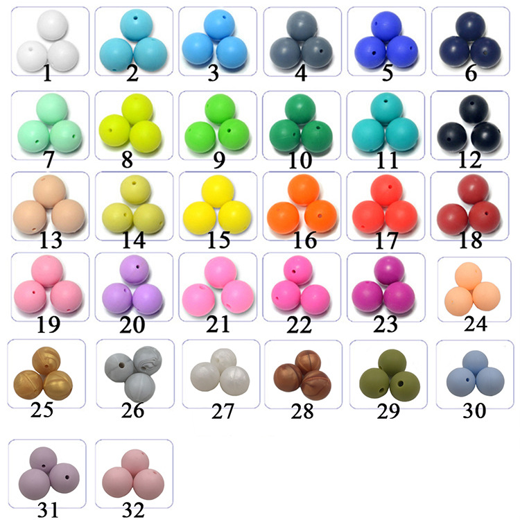 Ornament Silicone Necklace DIY Scattered Beads Fork 12 Mm15mm Food Candy Bead