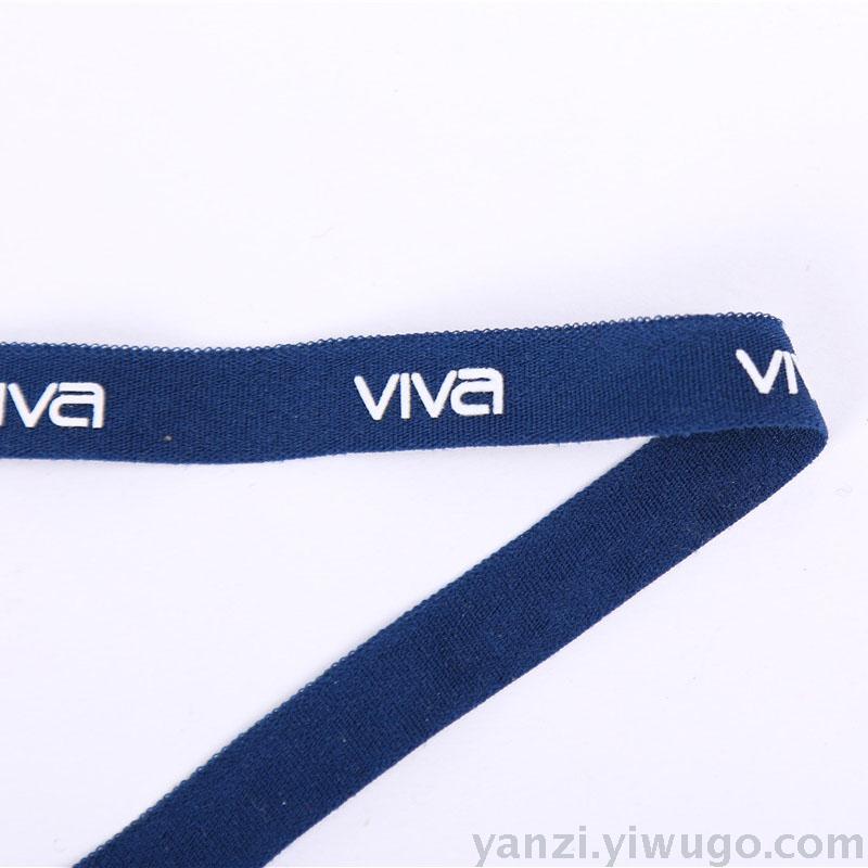 Can be customized tape 1cm 7070 silicone printing Wrap elastic band