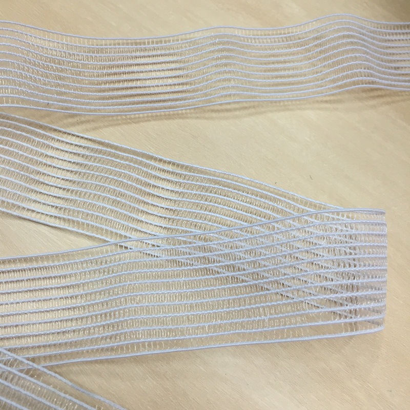 Spot 1cm-10cm Transparent Mesh Fishing Line Elastic Band Black White Ultra-Thin Fishing Line Mesh Elastic Band