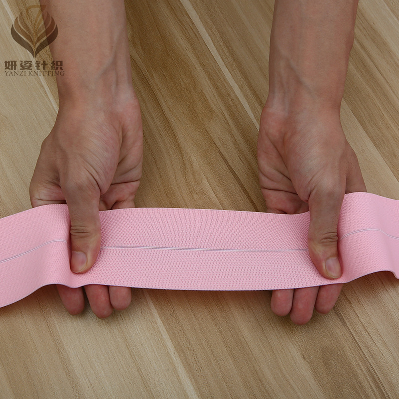 6cm Colorful Edge Elastic Band Custom-Made Clothes Pantskirt Waist Elastic Yoga Latex Elastic Suede Boud Edage Belt