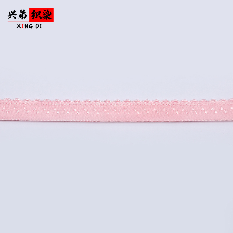 1.2cm Double-Layer Edge Elastic Band Fold Star Point Beading Strip Thermal Underwear Lace down Jacket Lock Edge Wholesale