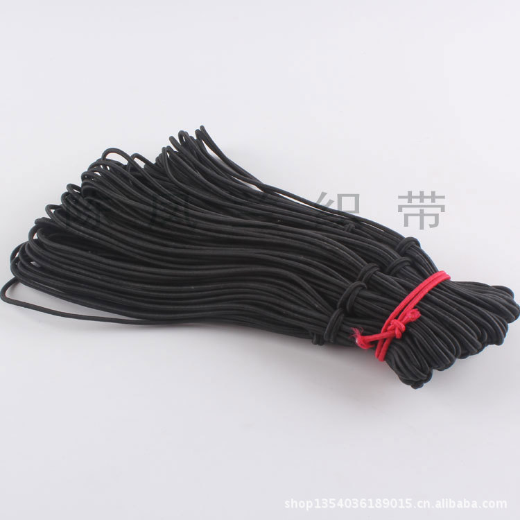 Factory Direct Supply 0.25cm Elastic Band Domestic Latex Elastic Band Temple Fair Elastic String Clothing Accessories Wholesale