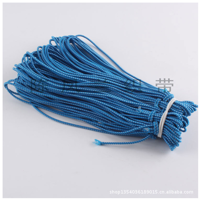 Factory Direct Supply 0.25cm Elastic Band Domestic Latex Elastic Band Temple Fair Elastic String Clothing Accessories Wholesale
