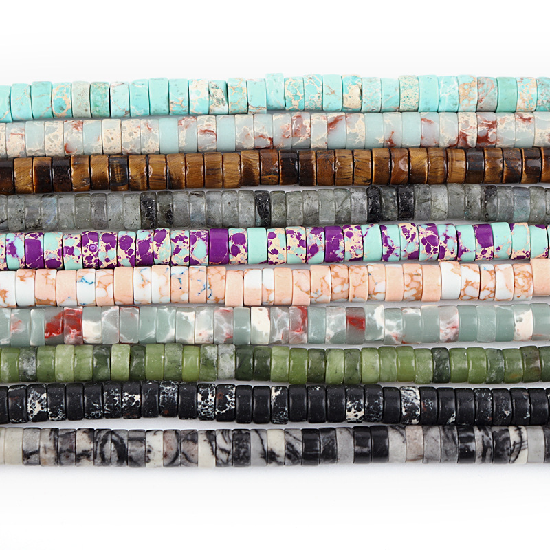  Jade Right Angle Wafer Flat Beads Jade Crystal Hollow Bead DIY Ornament Accessories Gasket Beaded Flat Beads