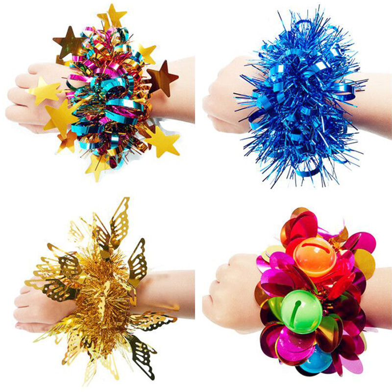 Kindergarten Children&#039;s Dance Wrist Flower Sequined Cheerleading Watch Show Color Bells