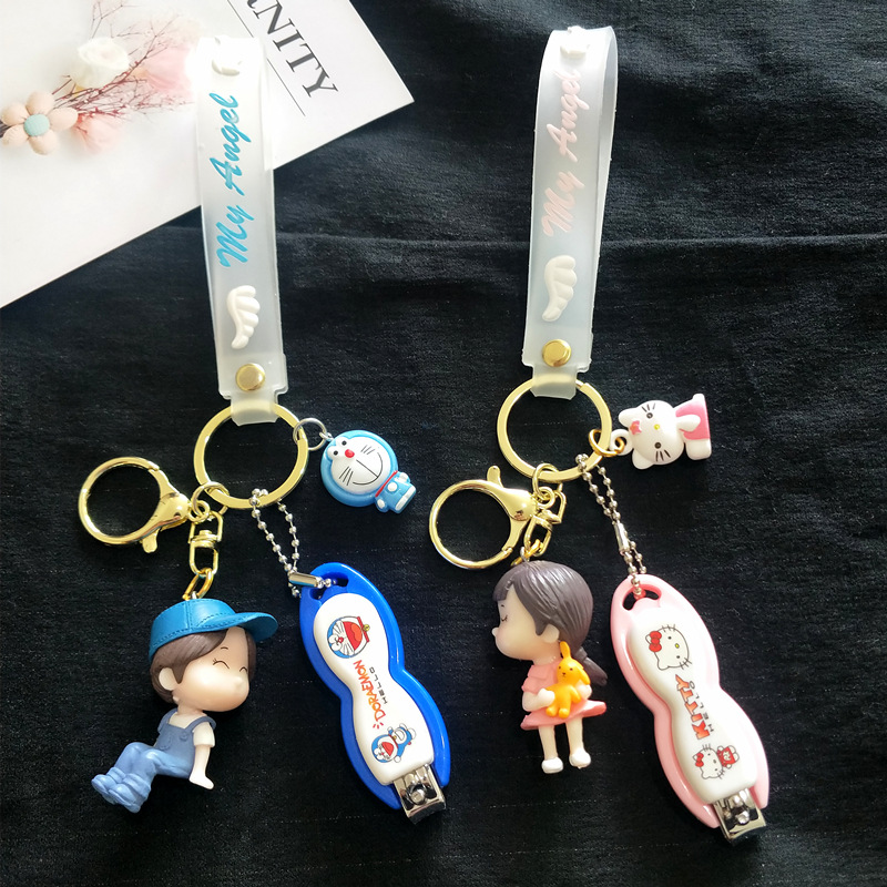 Creative Valentine&#039;s Day Couple Keychain Cute Boys and Girls Pair Color Bells
