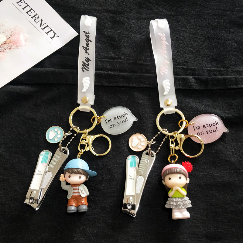 Creative Valentine&#039;s Day Couple Keychain Cute Boys and Girls Pair Color Bells