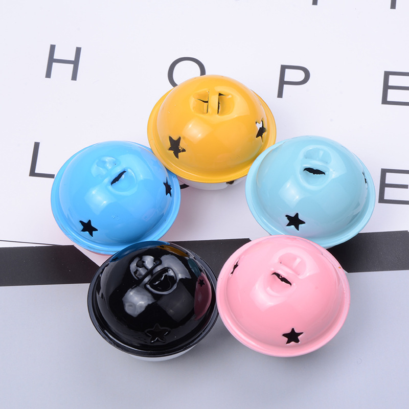 Qiancang Girl 40mm Color Bell Key Accessories DIY Handmade Accessories Candy Color Big  Color Bells