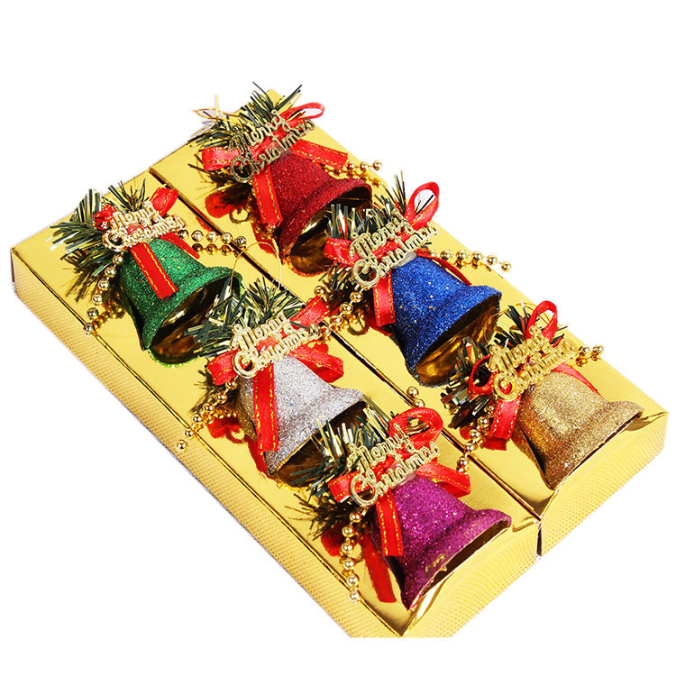 Christmas decoration Price selling color Dusting plastic bells Christmas Tree Accessories 5cm Christmas bells