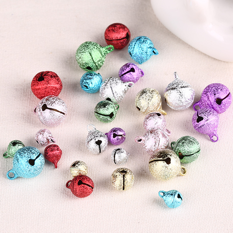 Color Bells  Opening Copper Bell DIY Ornament Accessories Christmas Ornament Pet Color Bell More Sizes Wholesale