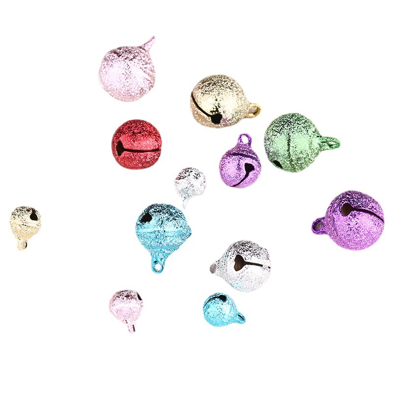 Color Bells  Opening Copper Bell DIY Ornament Accessories Christmas Ornament Pet Color Bell More Sizes Wholesale